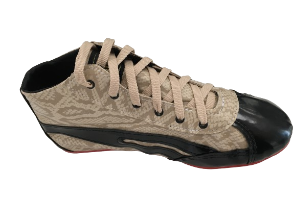 TAYGRA High Top Dance Shoe Comfy Flexible Ethical Handmade Eco Sneakers - Snakeskin-2