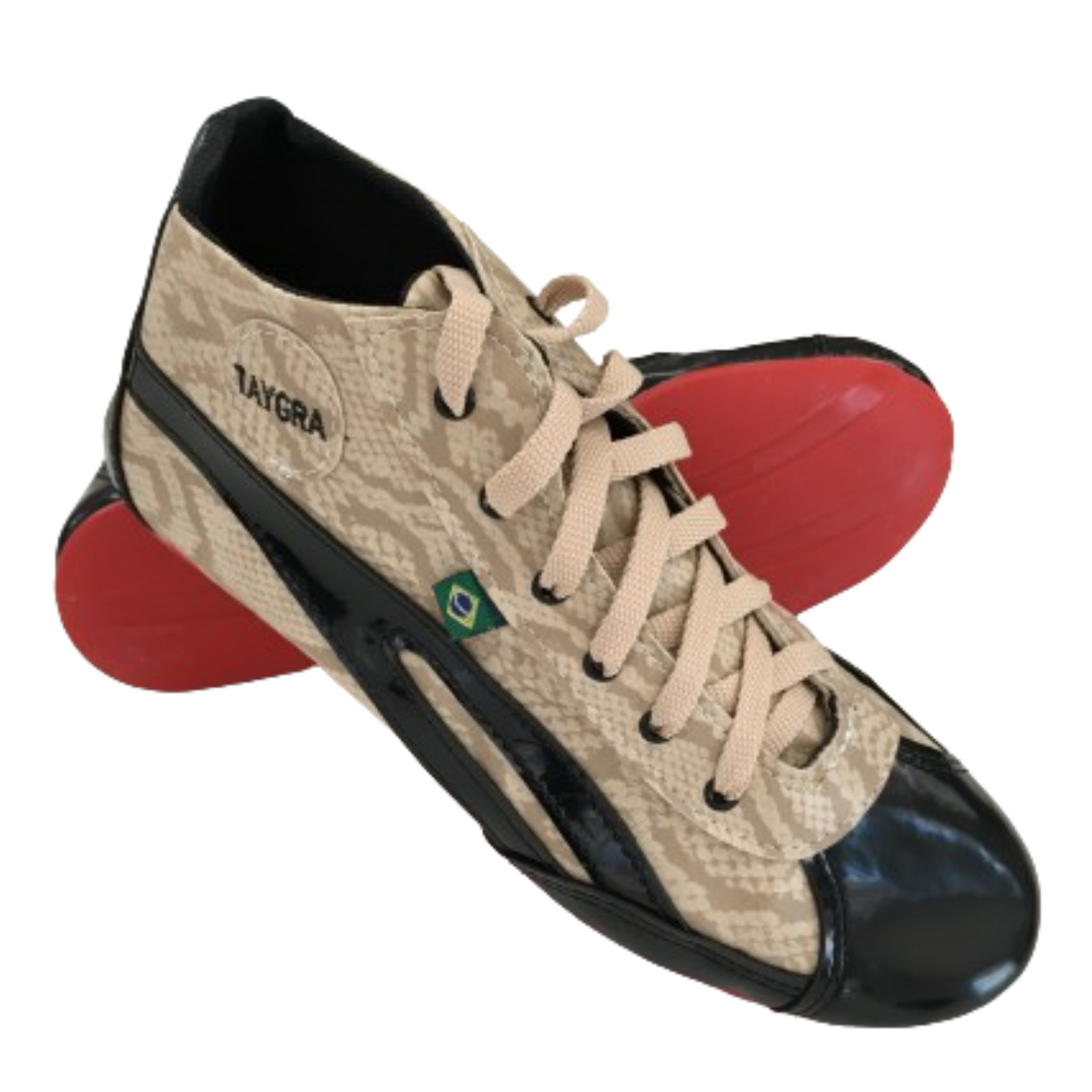 TAYGRA High Top Dance Shoe Comfy Flexible Ethical Handmade Eco Sneakers - Snakeskin-0