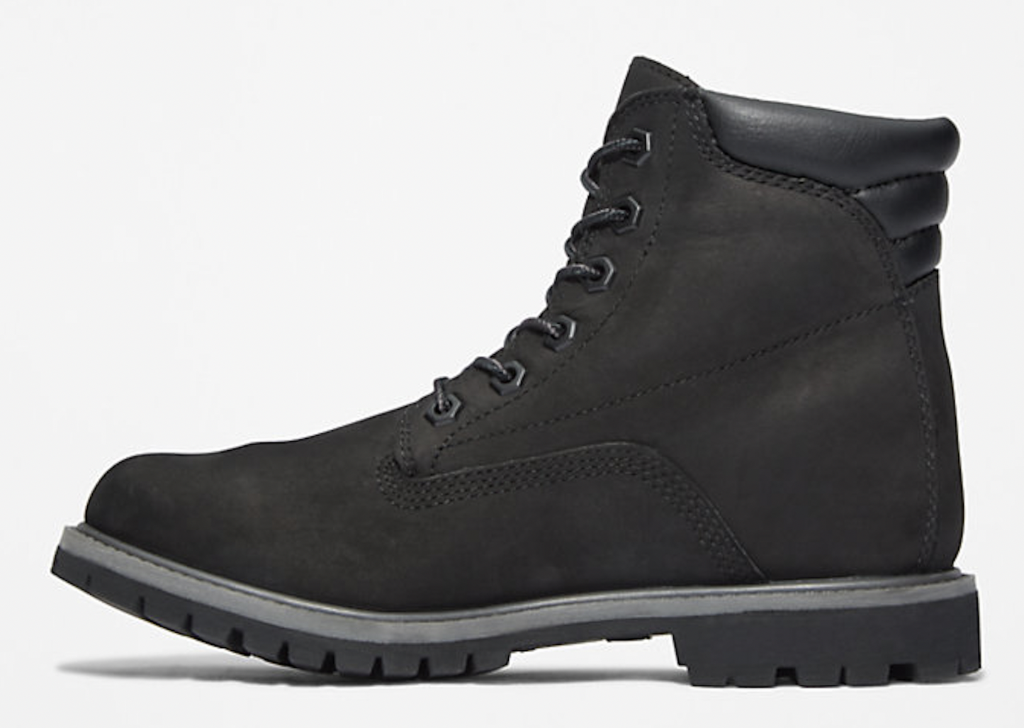 Timberland Womens Waterville 6 Inch Leather Waterproof Boot - Black Nubuck-3