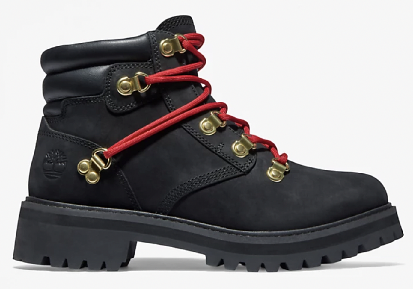 Timberland Womens Heritage 6 Inch Waterproof Winter Leather Boot - Black Nubuck-3