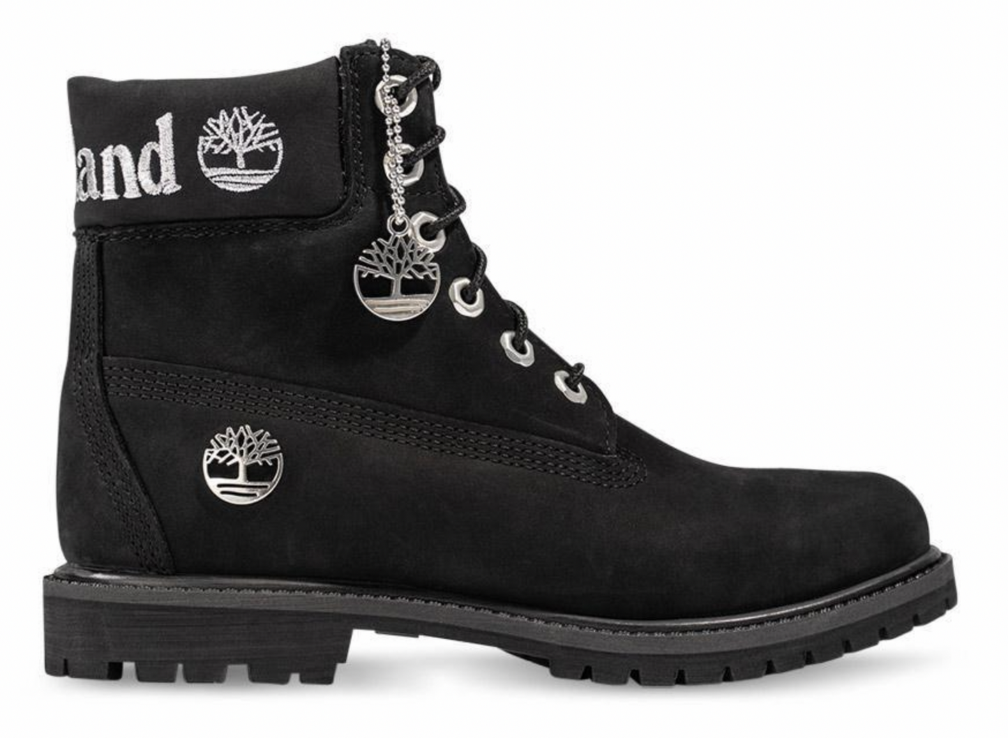 Timberland Womens Premium 6 Inch Leather Waterproof Boot - Black Nubuck-0