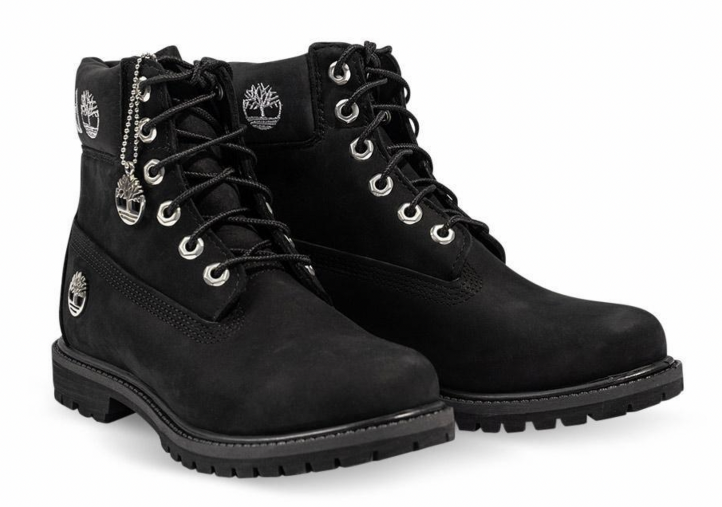 Timberland Womens Premium 6 Inch Leather Waterproof Boot - Black Nubuck-3