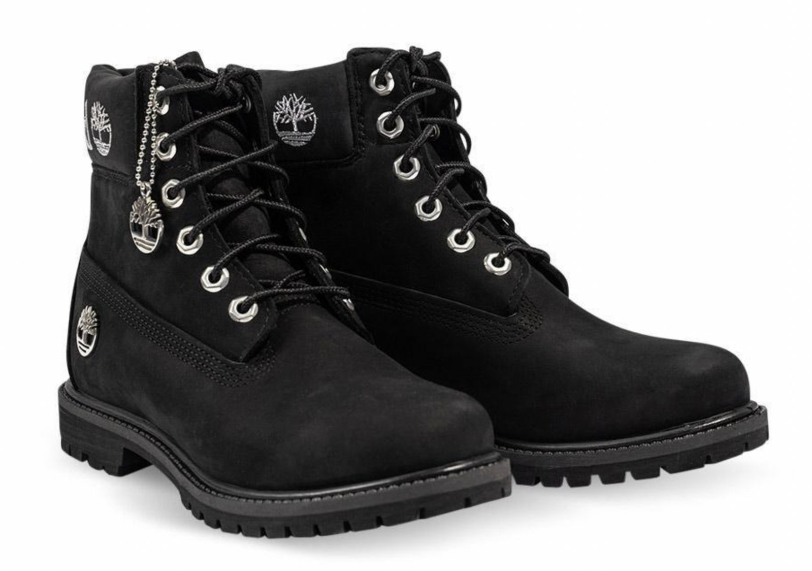 Timberland Womens Premium 6 Inch Leather Waterproof Boot - Black Nubuck-3