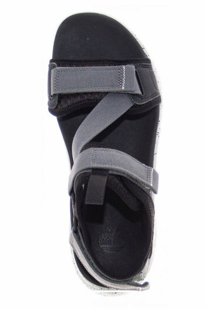 Timberland Mens Ripcord Backstrap Sandals Summer - Black Mesh with Grey-4