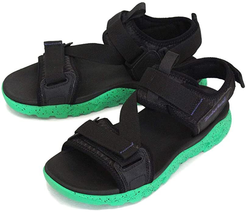 Timberland Ripcord Backstrap Sandals - Black Mesh-1