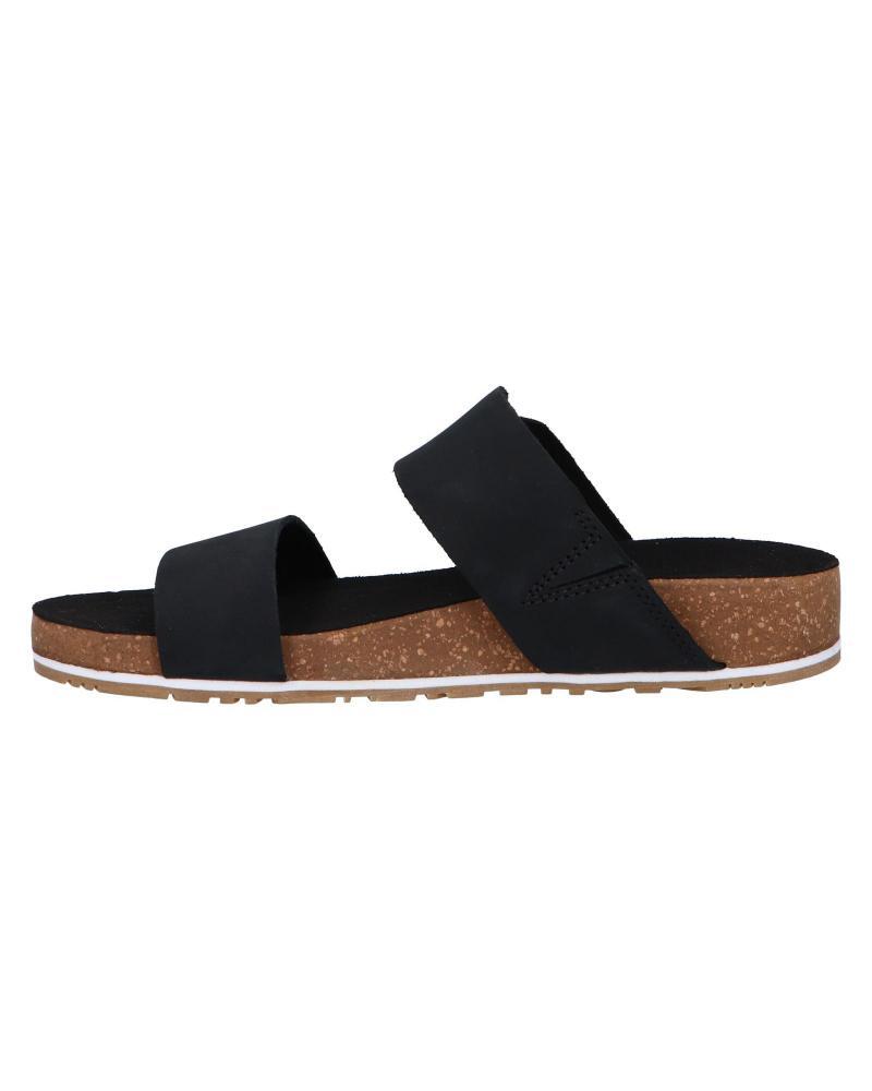 Timberland Womens Malibu Waves Slide Sandals Flip Flops - Black Nubuck-3