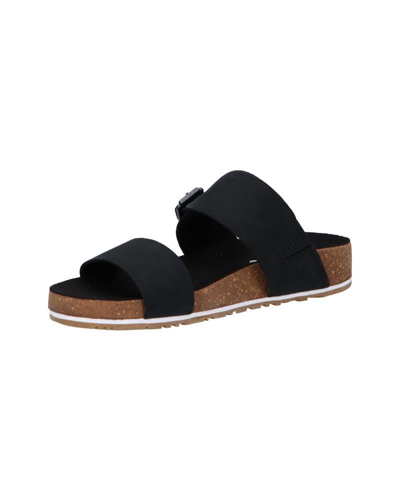 Timberland Womens Malibu Waves Slide Sandals Flip Flops - Black Nubuck-2