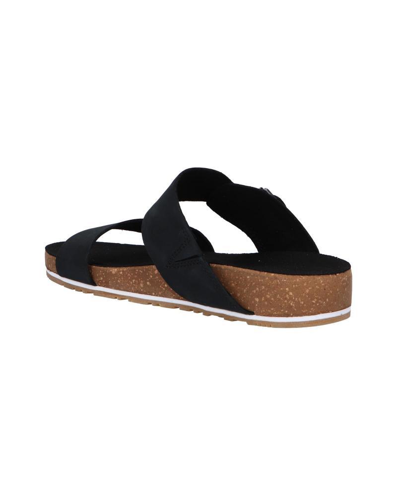 Timberland Womens Malibu Waves Slide Sandals Flip Flops - Black Nubuck-4
