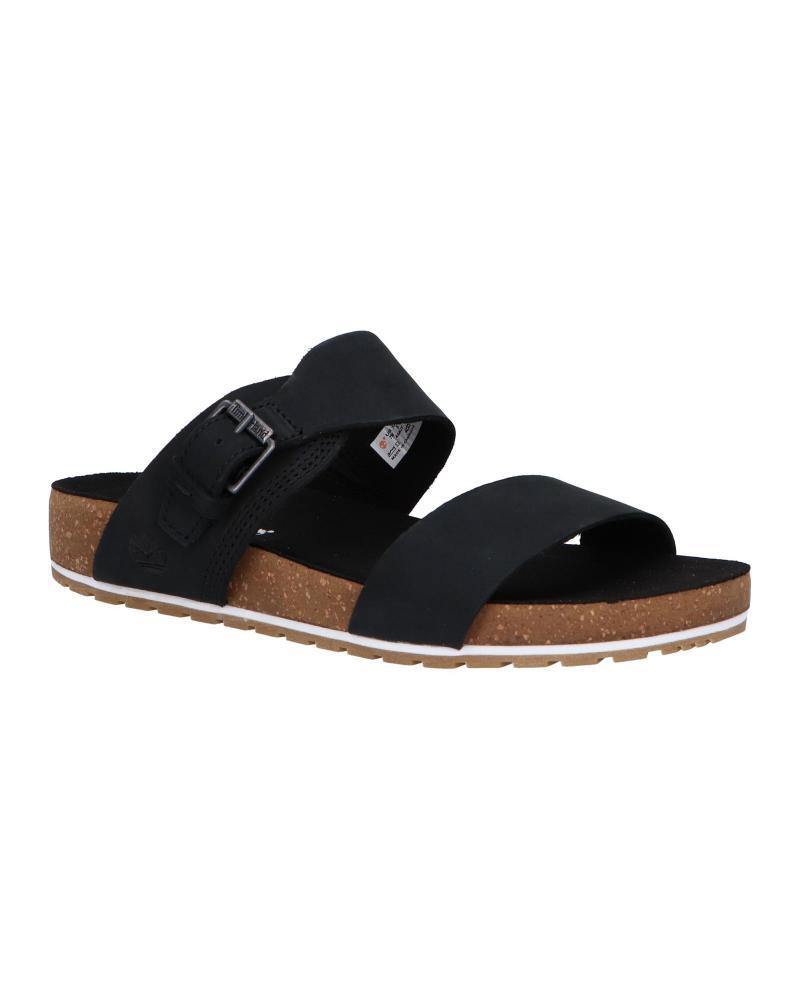 Timberland Womens Malibu Waves Slide Sandals Flip Flops - Black Nubuck-1