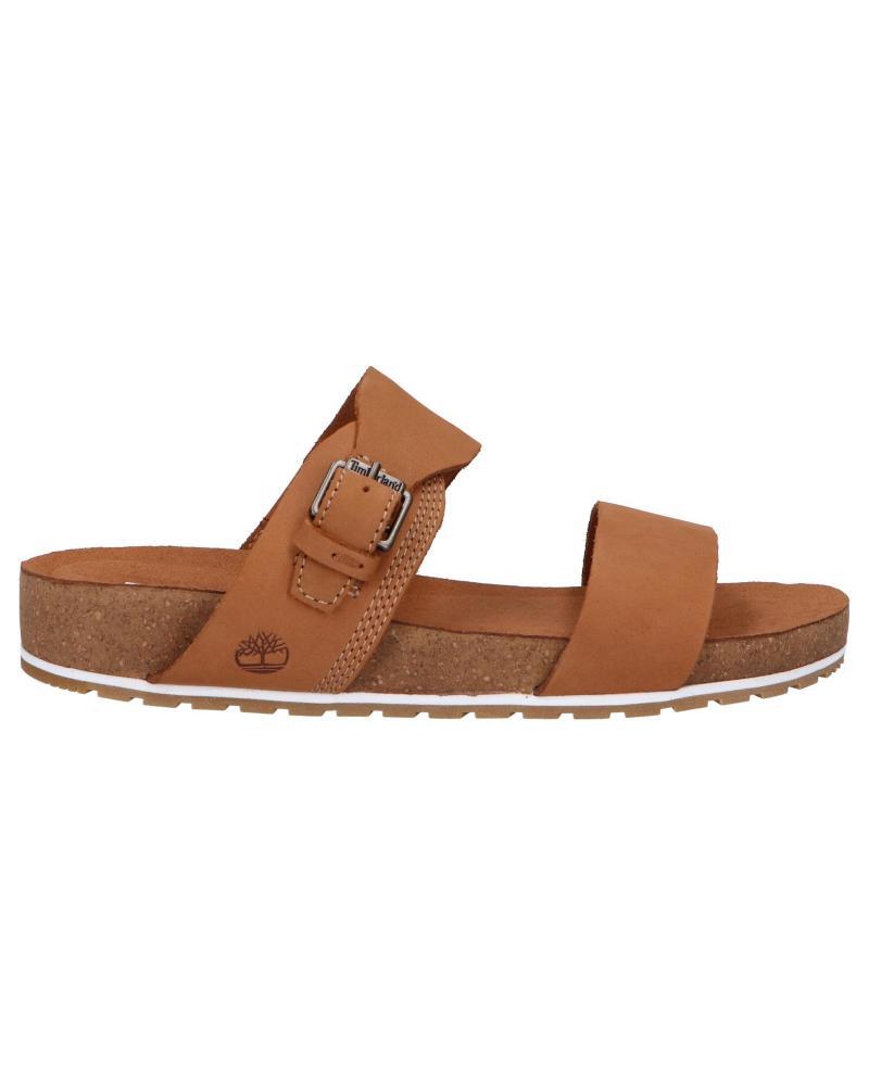 Timberland Womens Malibu Waves Slide Sandals Flip Flops - Rust Nubuck-4