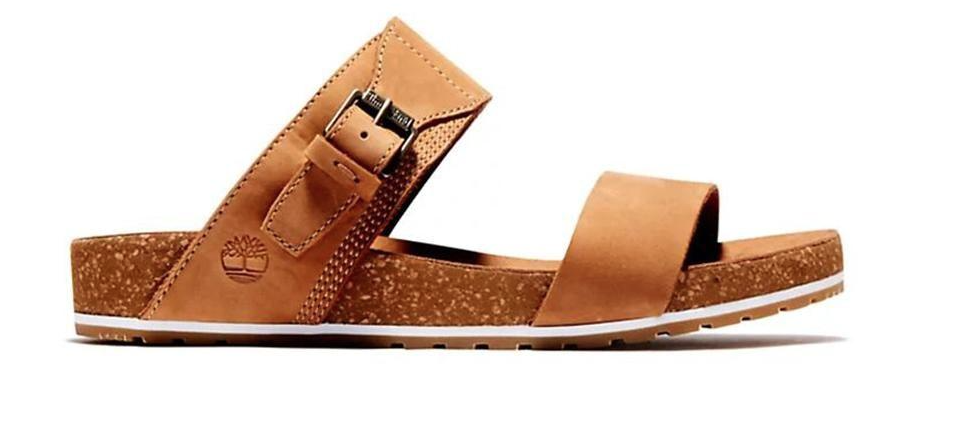 Timberland Womens Malibu Waves Slide Sandals Flip Flops - Rust Nubuck-0