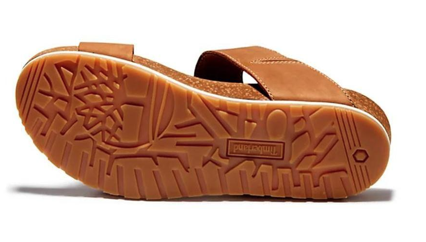 Timberland Womens Malibu Waves Slide Sandals Flip Flops - Rust Nubuck-3