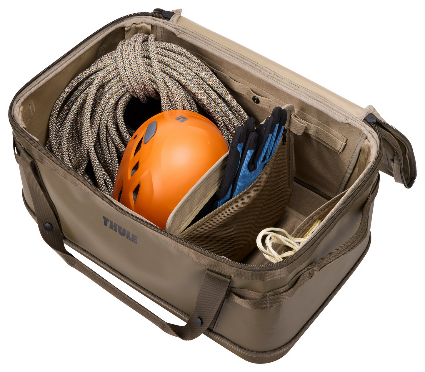 Thule 55L Chasm Gear Hauler Bag with Waterproof Base in Deep Khaki