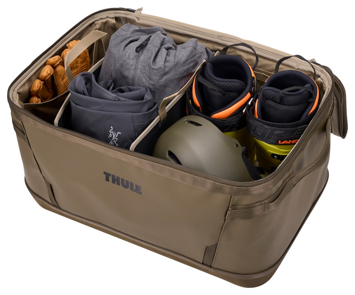 Thule 55L Chasm Gear Hauler Bag with Waterproof Base in Deep Khaki