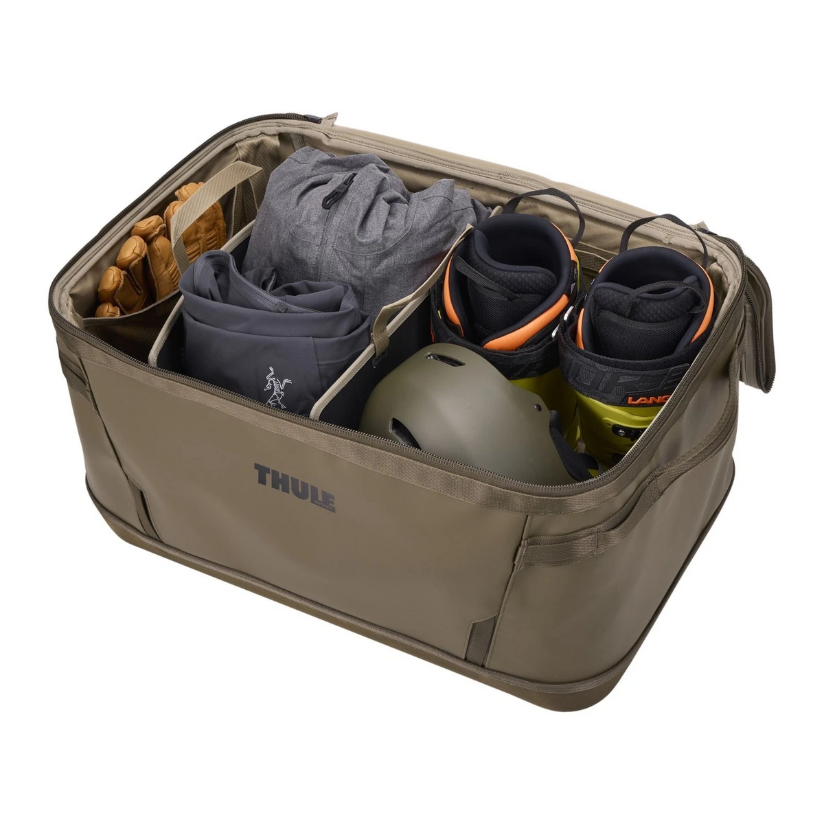 Thule 80L Chasm Gear Hauler Bag with Waterproof Base in Khaki