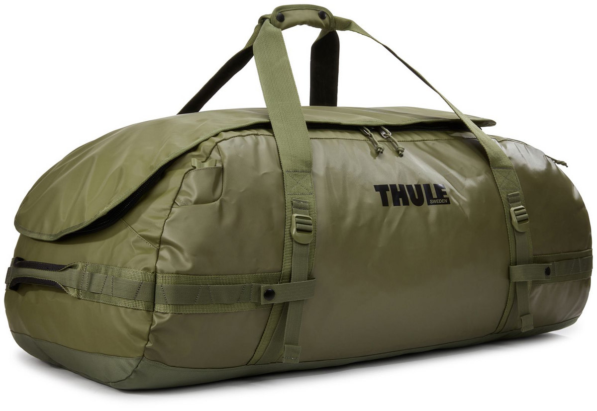 Thule Chasm 130L Duffel Overnight Bag Convertible Backpack Duffle in Olivine