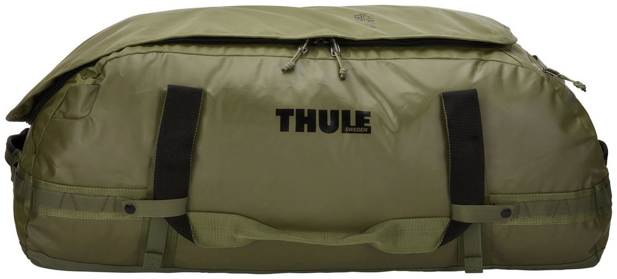 Thule Chasm 130L Duffel Overnight Bag Convertible Backpack Duffle in Olivine