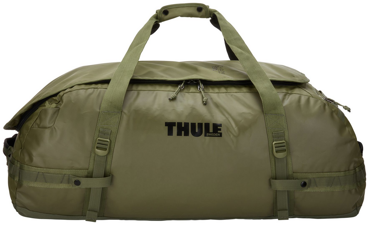 Thule Chasm 130L Duffel Overnight Bag Convertible Backpack Duffle in Olivine