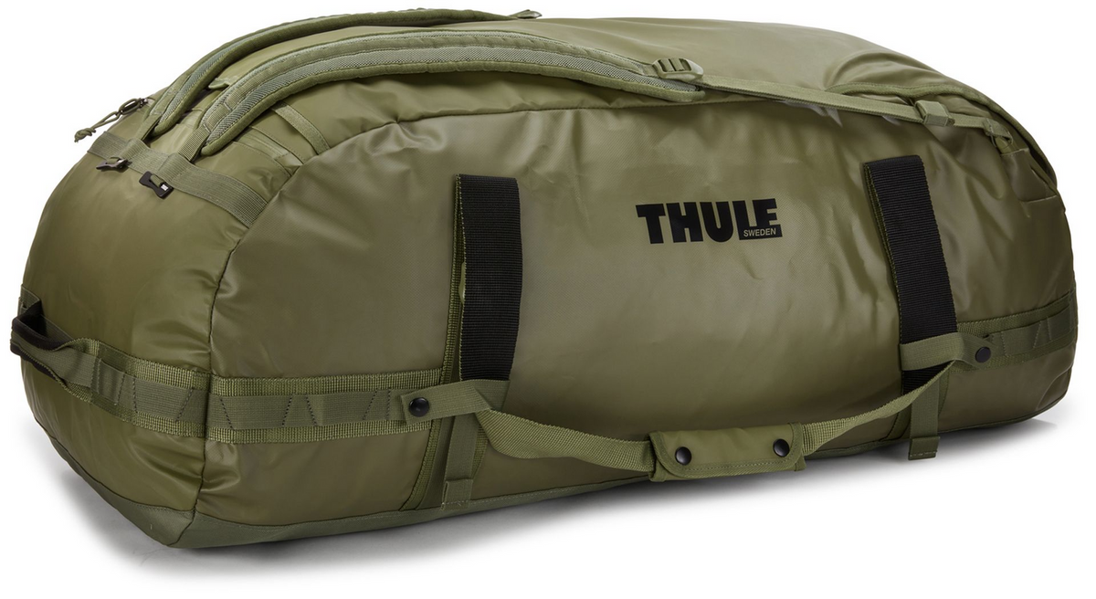Thule Chasm 130L Duffel Overnight Bag Convertible Backpack Duffle in Olivine