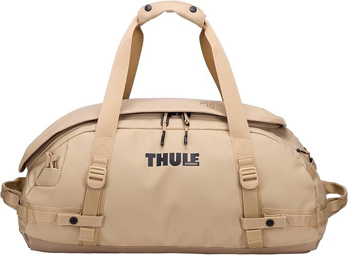 Thule Chasm 30L Duffel Overnight Bag Convertible Backpack Duffle in Gentle Beige