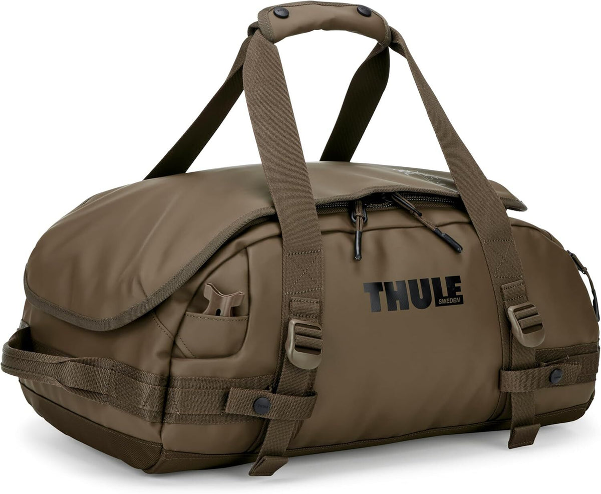 Thule Chasm 30L Duffel Overnight Bag Convertible Backpack Duffle in Deep Khaki