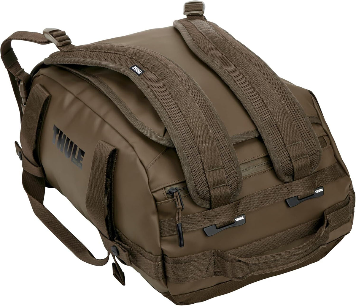 Thule Chasm 30L Duffel Overnight Bag Convertible Backpack Duffle in Deep Khaki