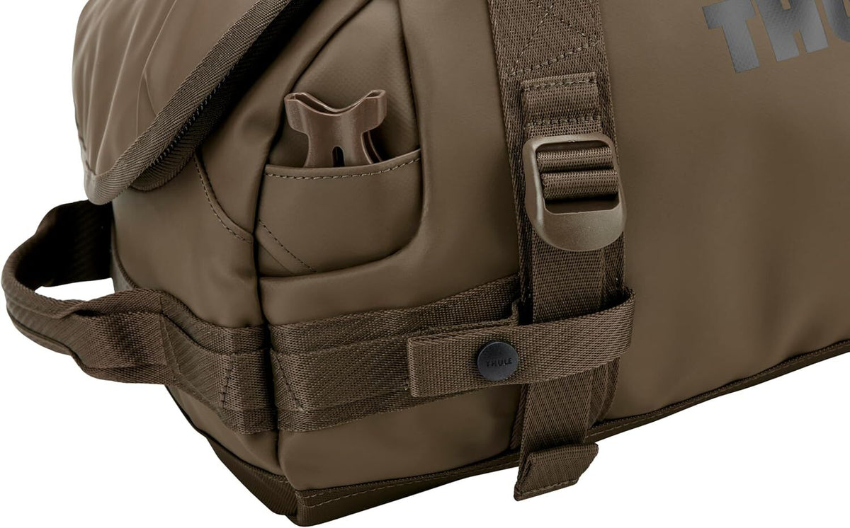 Thule Chasm 30L Duffel Overnight Bag Convertible Backpack Duffle in Deep Khaki