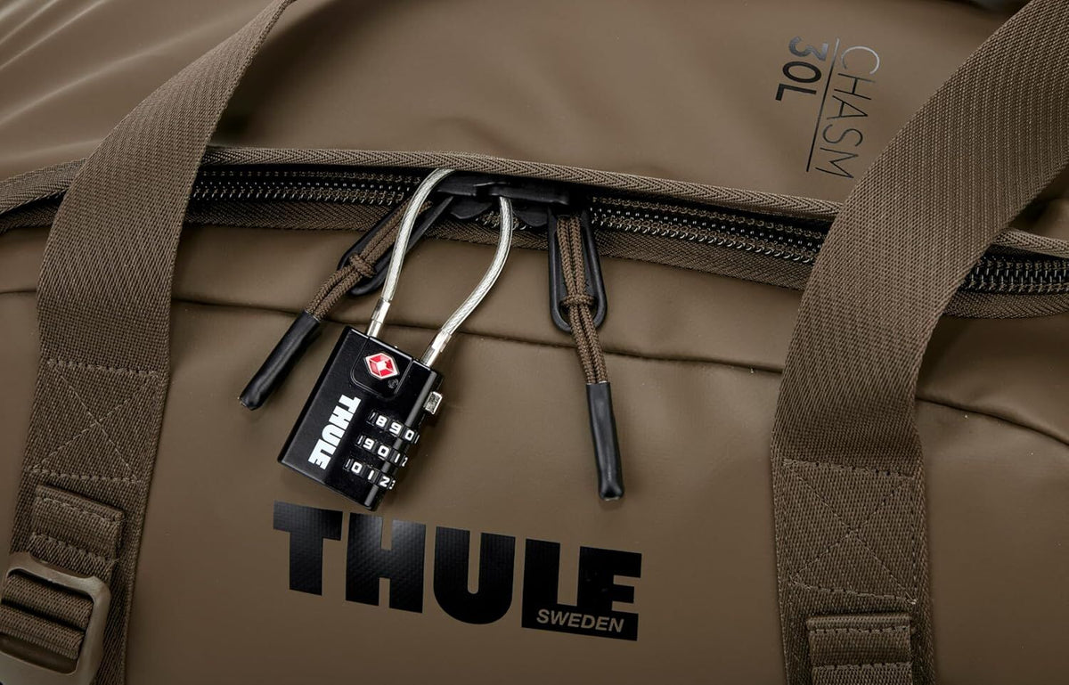 Thule Chasm 30L Duffel Overnight Bag Convertible Backpack Duffle in Deep Khaki