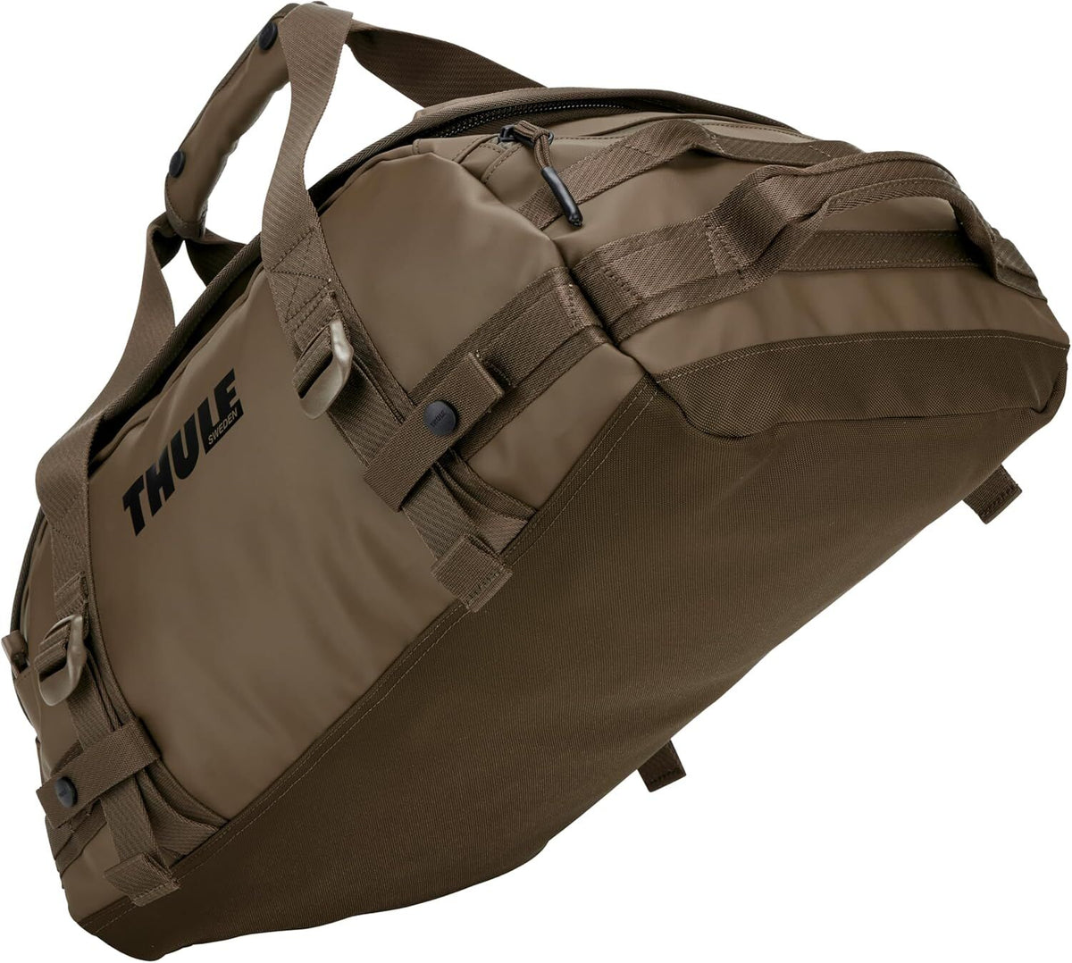 Thule Chasm 30L Duffel Overnight Bag Convertible Backpack Duffle in Deep Khaki
