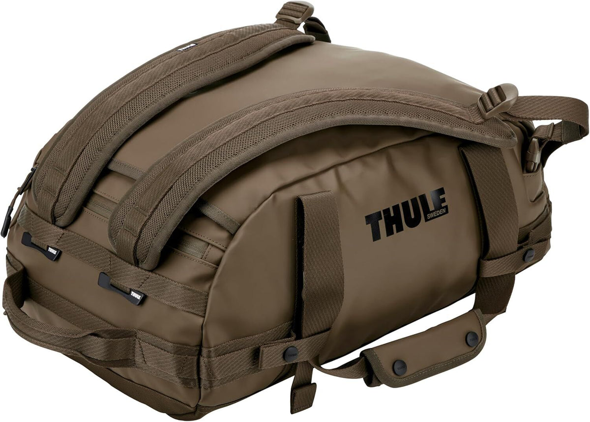Thule Chasm 30L Duffel Overnight Bag Convertible Backpack Duffle in Deep Khaki