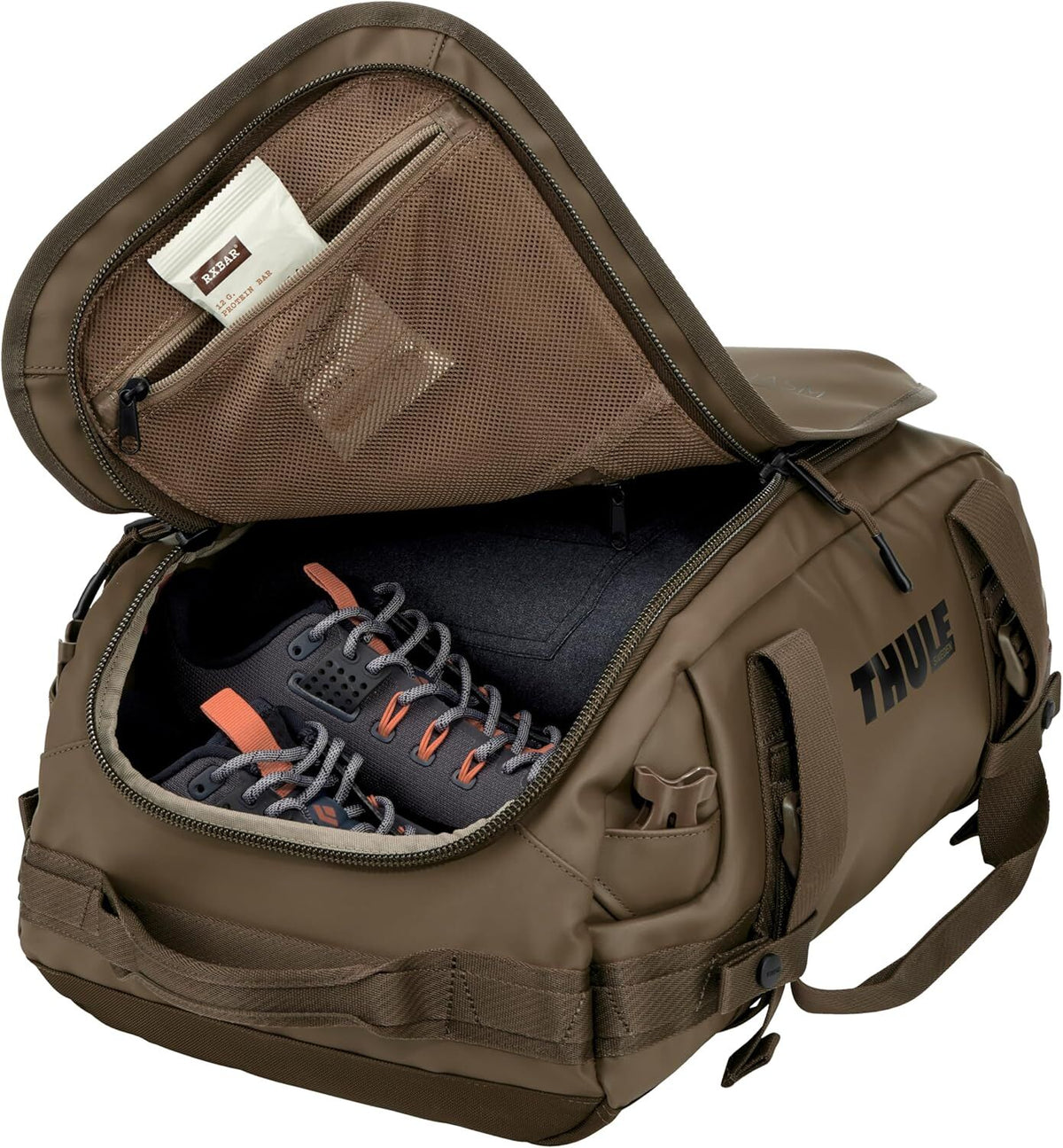 Thule Chasm 30L Duffel Overnight Bag Convertible Backpack Duffle in Deep Khaki
