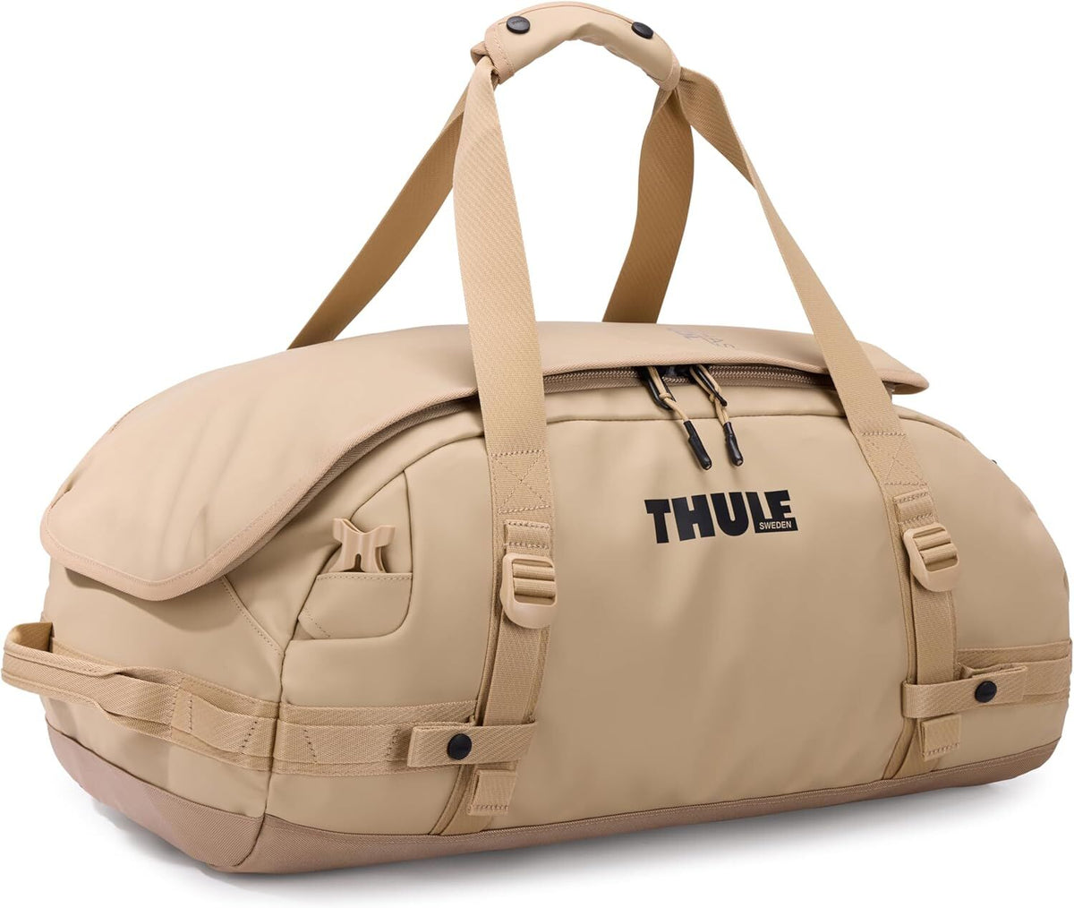 Thule Chasm 40L Duffel Bag Convertible Backpack Duffle in Gentle Biege