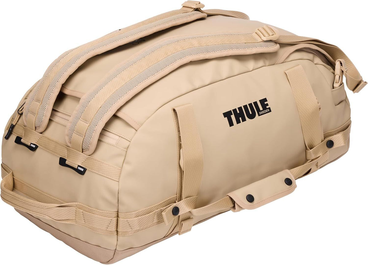 Thule Chasm 40L Duffel Bag Convertible Backpack Duffle in Gentle Biege