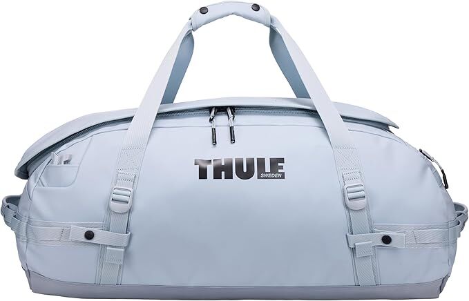 Thule Chasm 70L Duffel Overnight Bag Convertible Backpack Duffle in Soft Blue