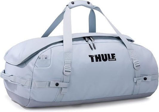 Thule Chasm 70L Duffel Overnight Bag Convertible Backpack Duffle in Soft Blue