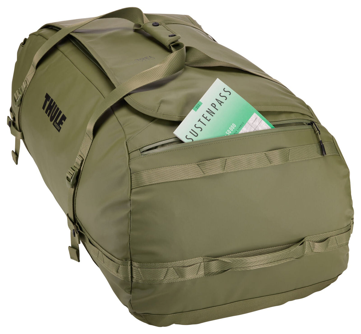 Thule Chasm 130L Duffel Overnight Bag Convertible Backpack Duffle in Olivine