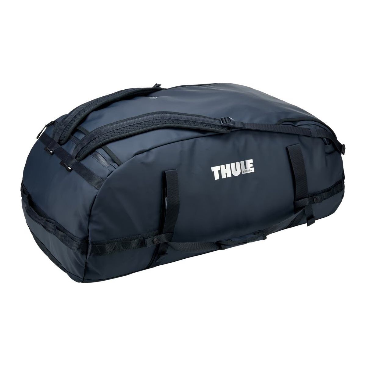 Thule Chasm 130L Duffel Overnight Bag Convertible Backpack Duffle in Darkest Blue