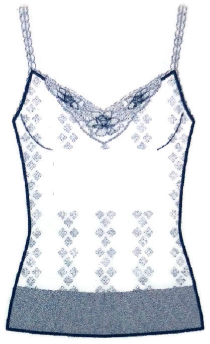 Womens Pure Merino Wool Pointelle Knit Camisole Thermal Top Cami Thermals-3