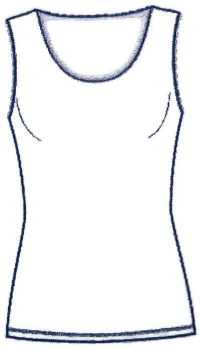 Thermo Fleece Merino Wool Blend Thermal Ladies Scoop Neck Tank Top with Lace-3