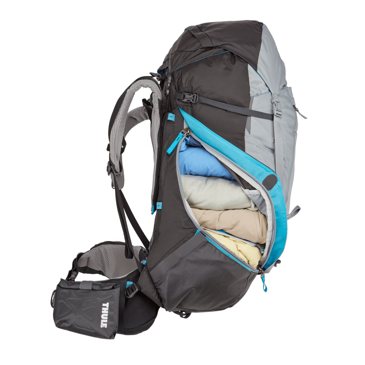 Thule 75L Womens Guidepost Backpack Bag w/ Adjustable Suspension in Monument Grey