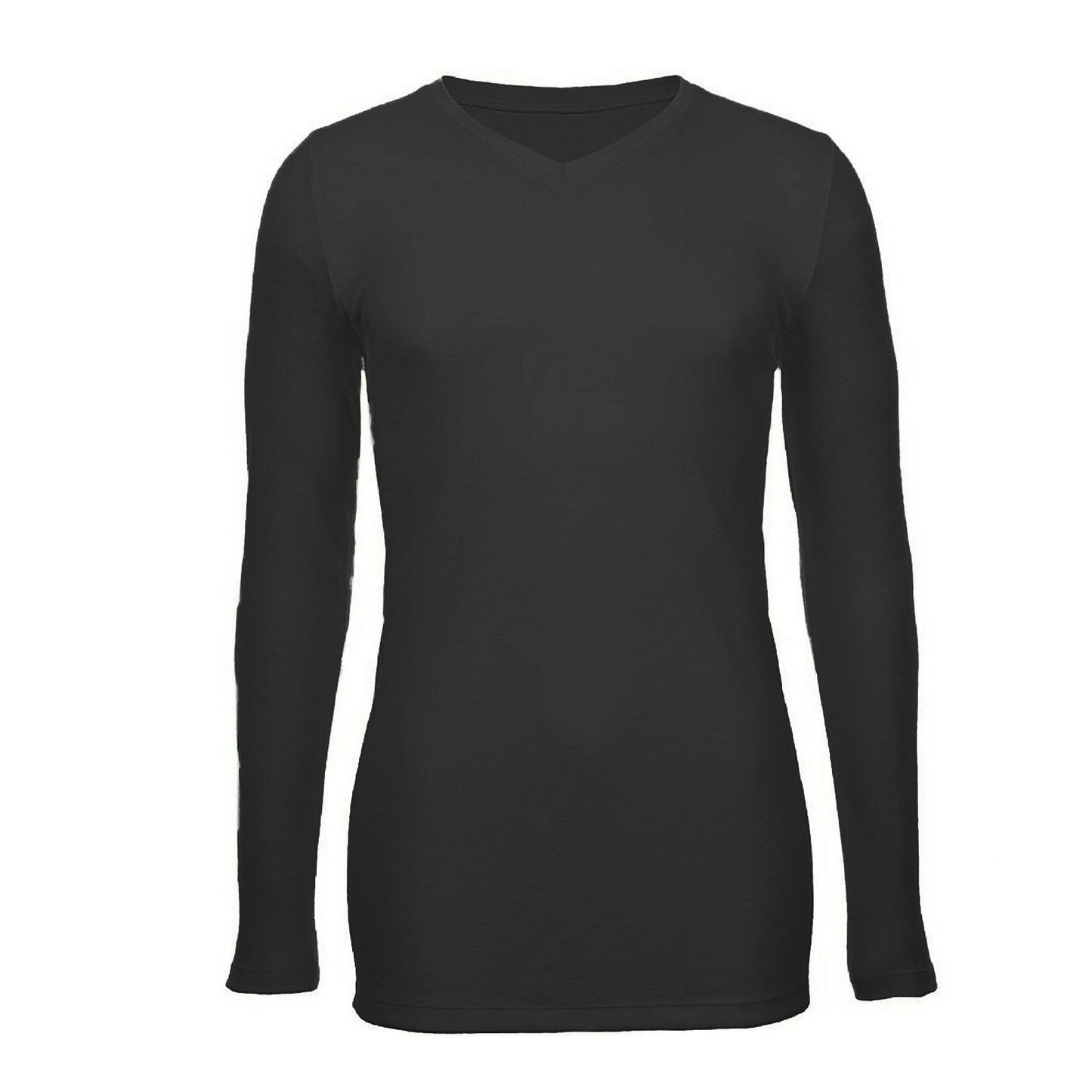Mens 100% Pure Merino Wool V-Neck Long Sleeve Top T Shirt Thermal Underwear-4