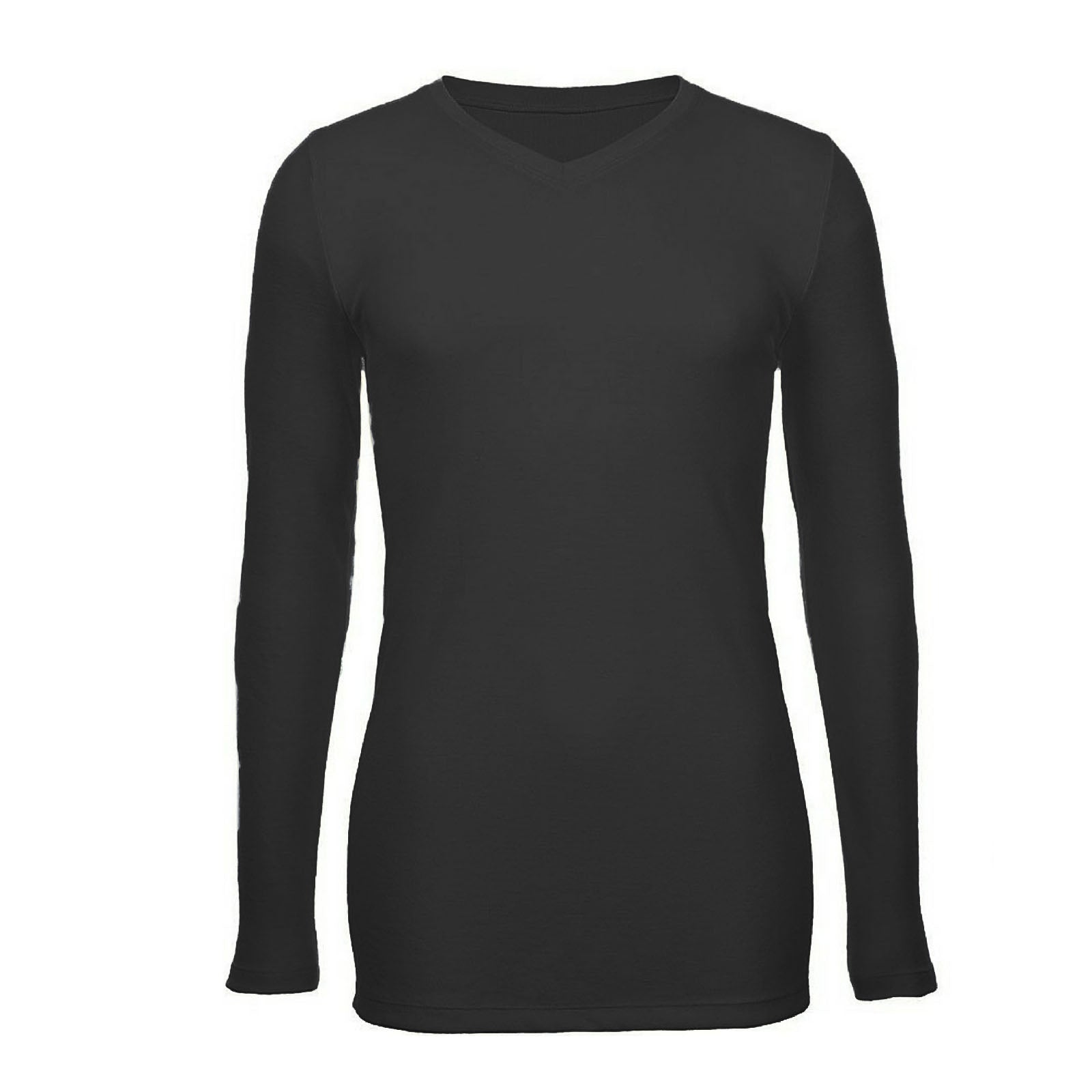 Mens 100% Pure Merino Wool V-Neck Long Sleeve Top T Shirt Thermal Underwear-4