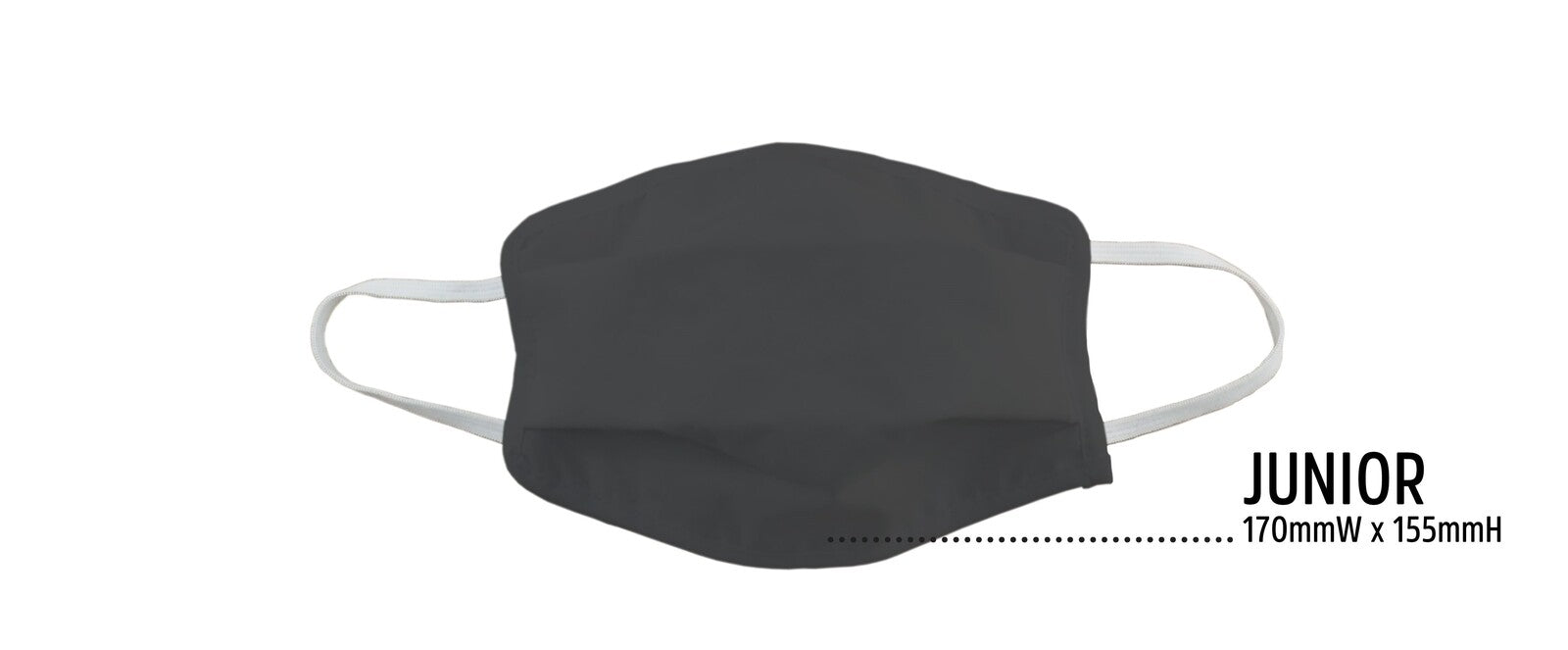 TIGERPLAST Kids Fabric Face Mask Washable Reusable Mask Protect Mouth Cover - Black-3