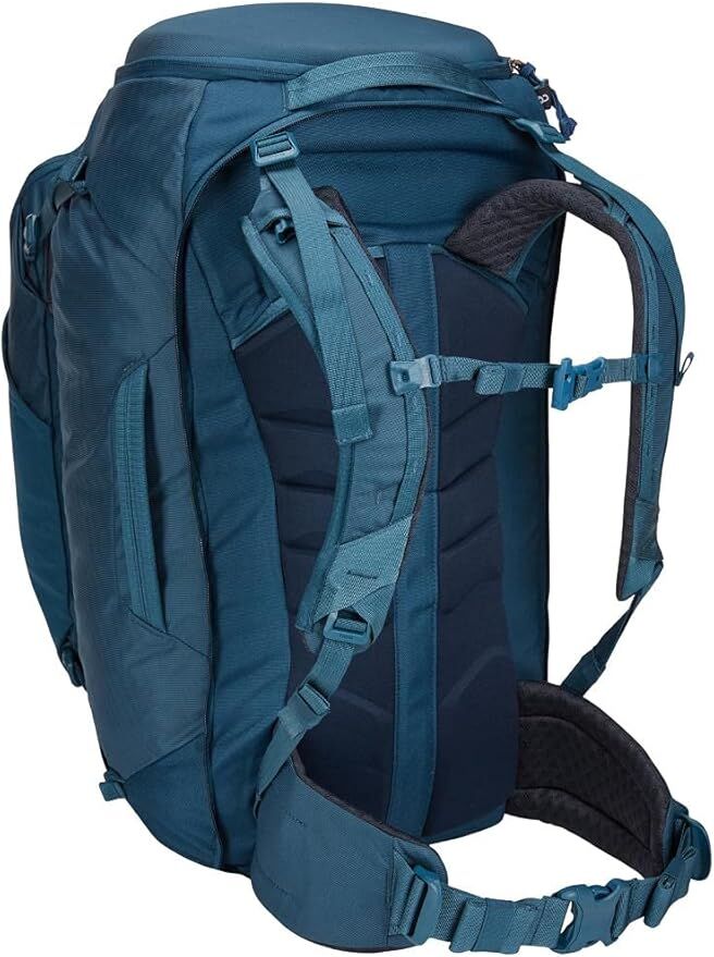 Thule 70L Womens Landmark Backpack Travel Hiking Bag w/ Laptop Sleeve in Majolica Blue