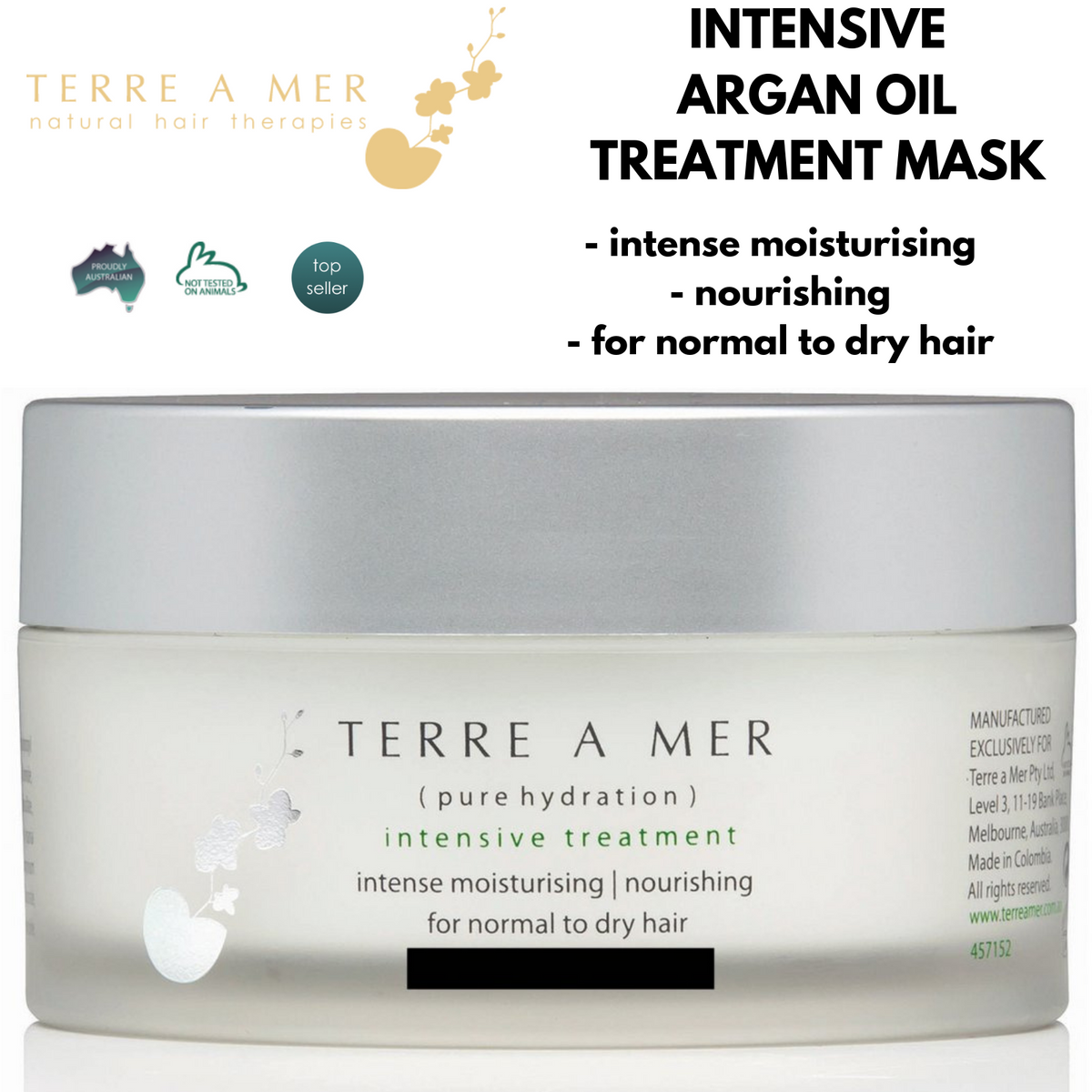 TERRE A MER Amino Acid/Argan Oil Repair Hair Mask Treatment Cream - Intensive Treatment (200ml)