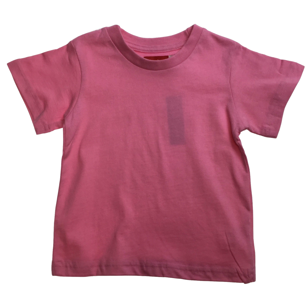 BABY & TODDLER PLAIN T SHIRT 100% COTTON Basic Blank Tee Top Teen Teenager Crew Kids - Pink