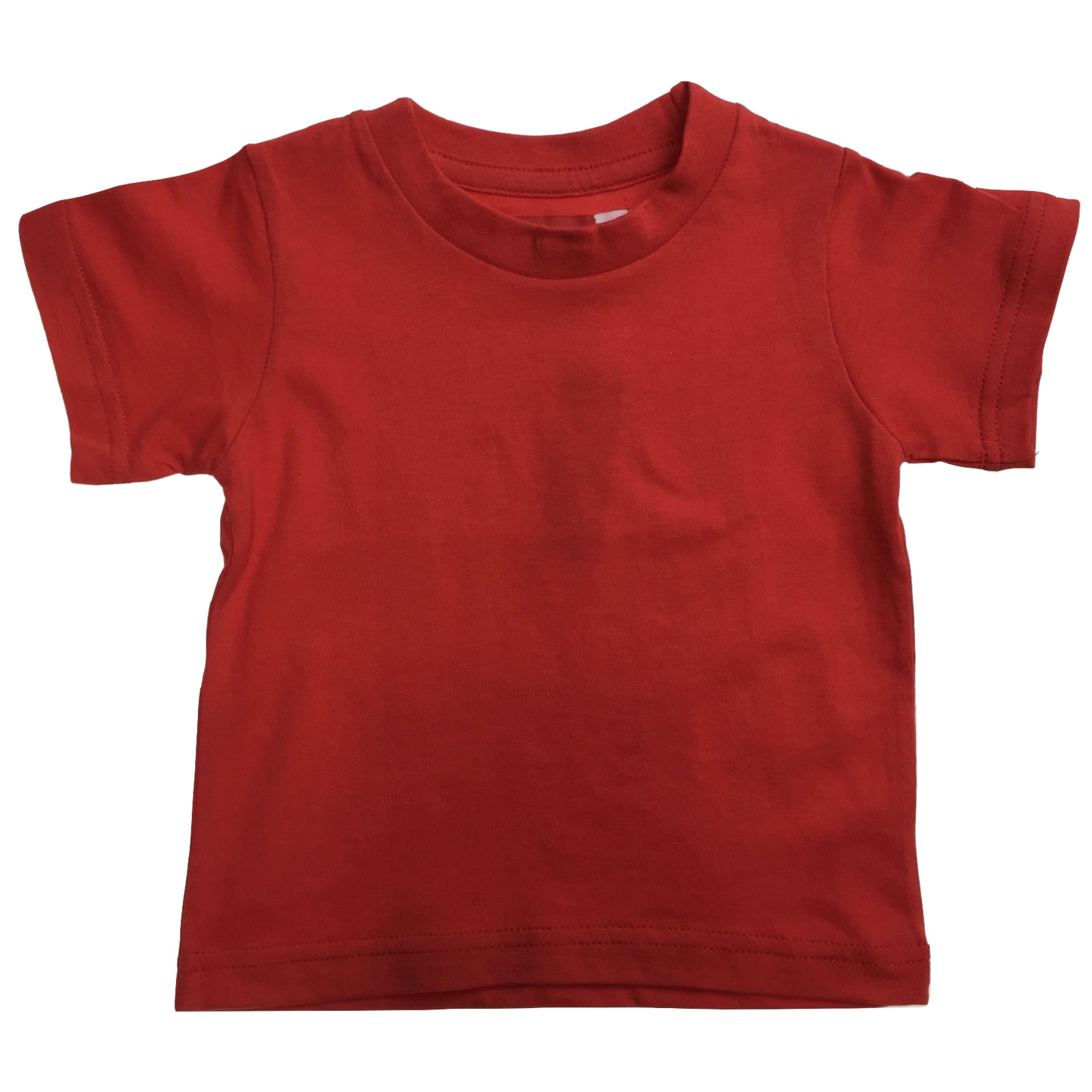 TODDLER PLAIN T SHIRT 100% COTTON Basic Blank Tee Top Teen Teenager Crew Kids-14