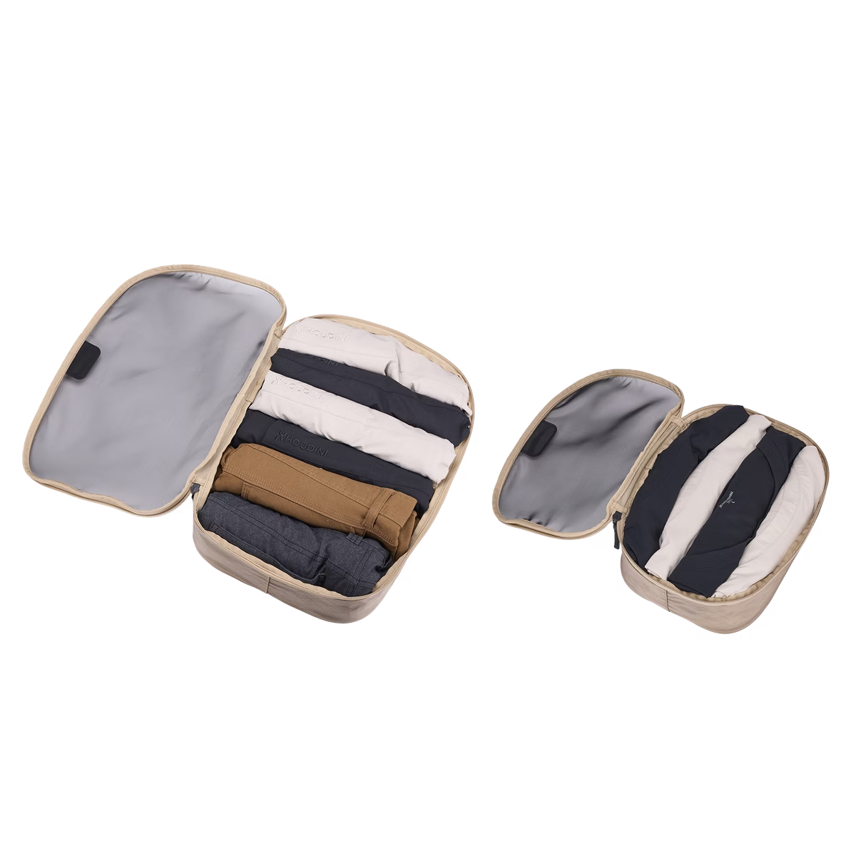 Thule Small & Medium Packing Cube Set Travel Organiser in Gentle Beige