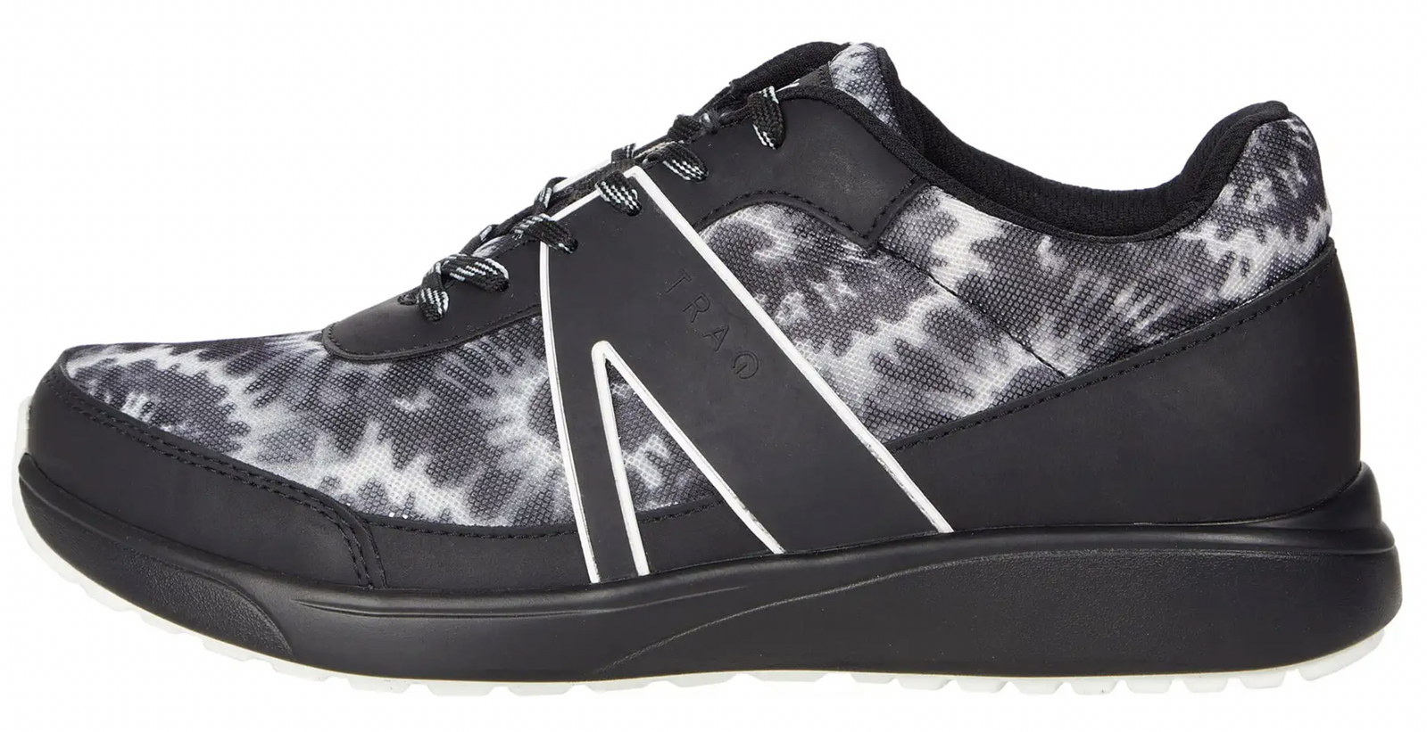 Alegria Womens TRAQ Qarma 2 Athletic Sneaker Smart Shoes- Black White Blast Off-1