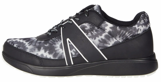 Alegria Womens TRAQ Qarma 2 Athletic Sneaker Smart Shoes- Black White Blast Off-0